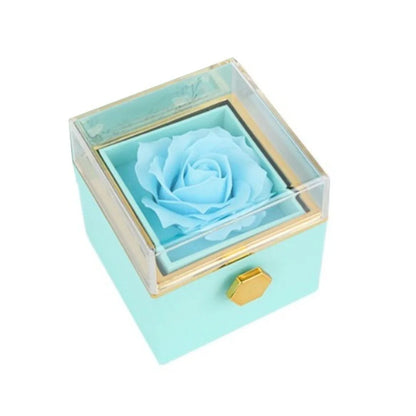 Boîte alliance rose rotative