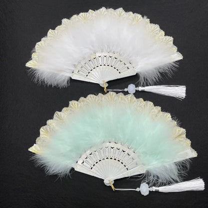 Éventail dentelle mariage invités