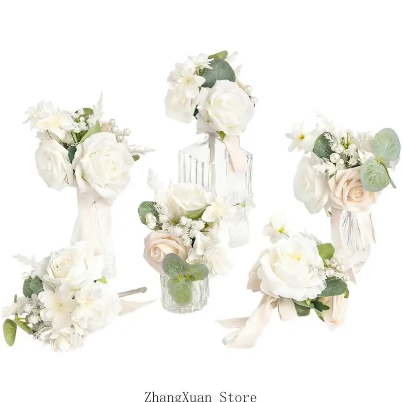 6 bouquets mariée et demoiselles d'honneur — vue 3