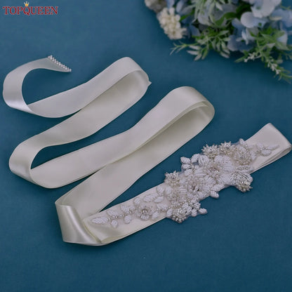 Ceinture robe de mariée perles strass