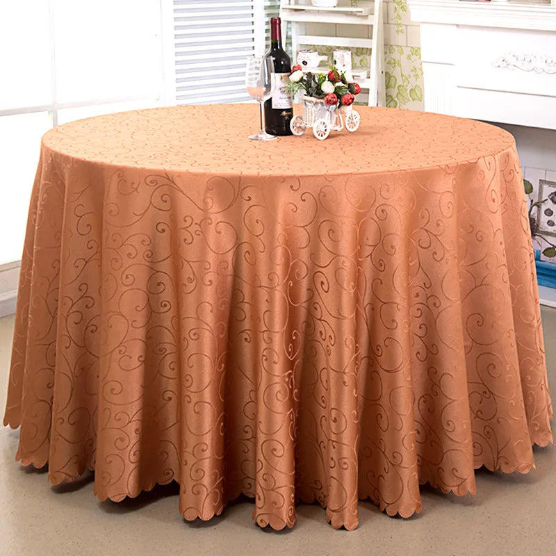 Nappe Ronde Jacquard Damassé Mariage