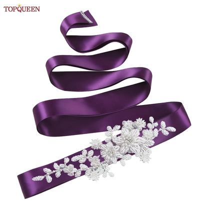 Ceinture robe de mariée perles strass