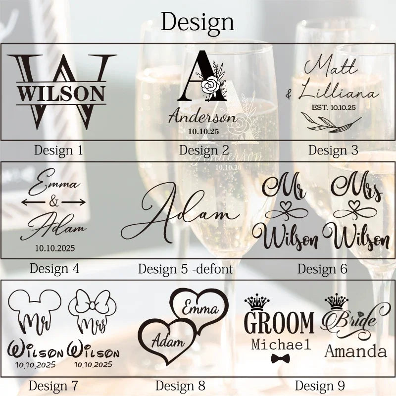 Flûte champagne personnalisée gravée mariage