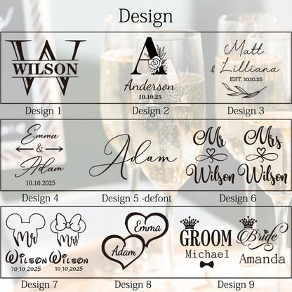 Flûte champagne personnalisée gravée mariage