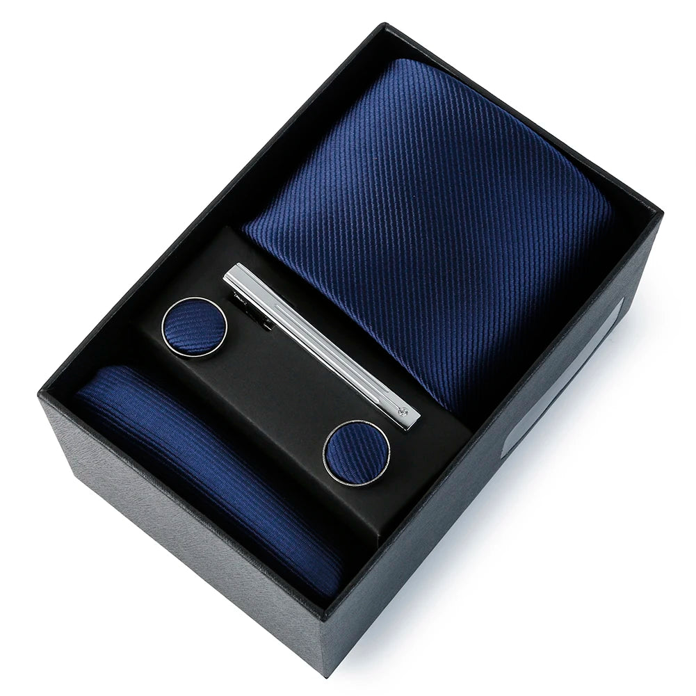 Coffret Cravate Mariage Unie avec Pince — vue 25