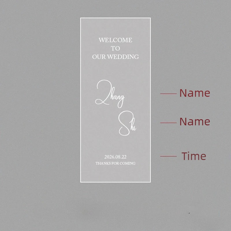Panneau bienvenue mariage personnalisé tissu dentelle