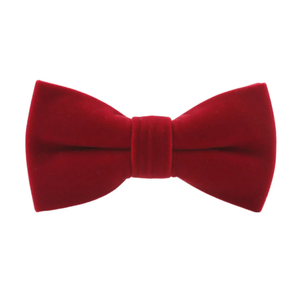 Nœud Papillon Mariage Velours Uni — vue 6