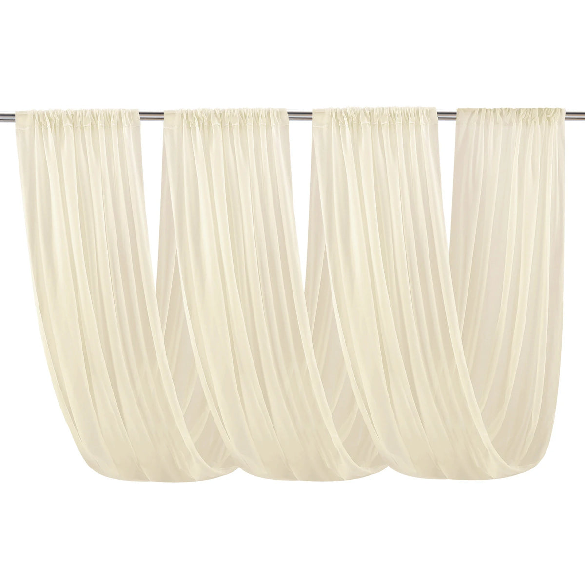 Voilage Arche Mariage Mousseline 12 Coloris
