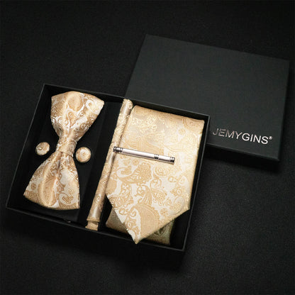 Coffret Cravate Mariage Motif Cachemire