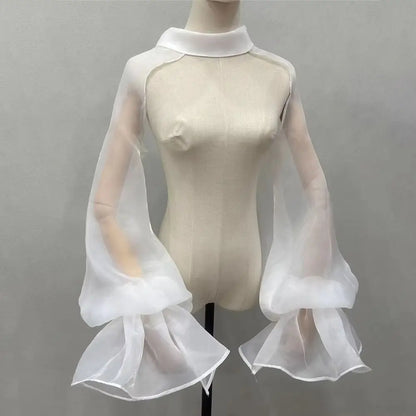 Manches Amovibles Bouffantes Mariée