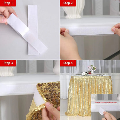 Jupe de Table à Sequins Mariage — vue 4