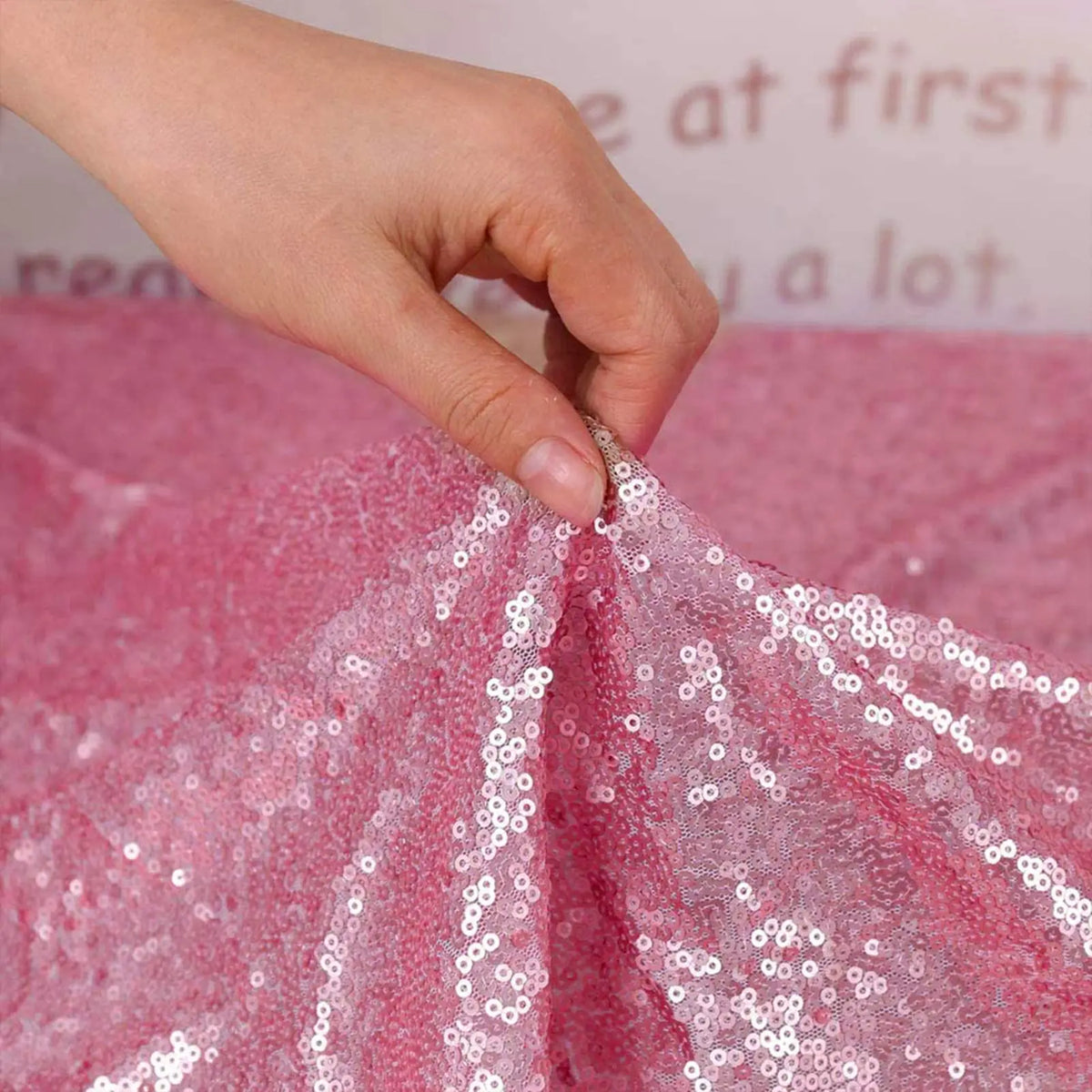 Nappe Ronde à Sequins Mariage — vue 2