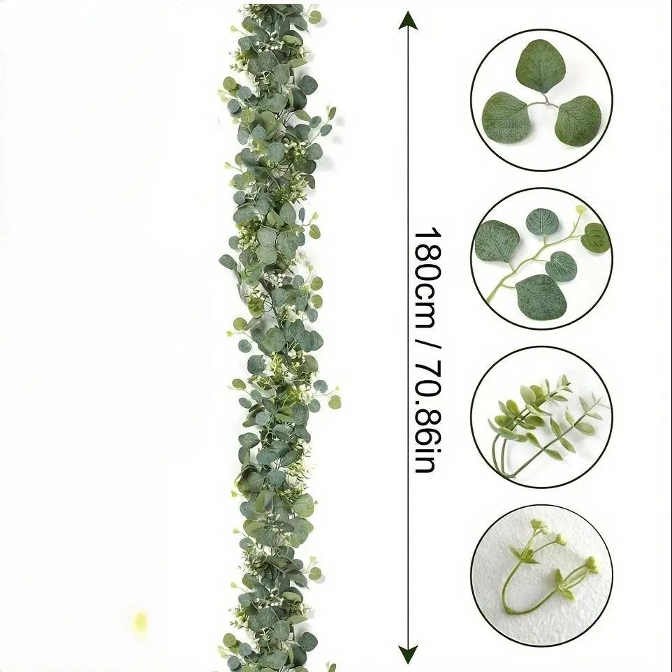 Guirlande Eucalyptus Fleurs Artificielles Mariage 180 cm