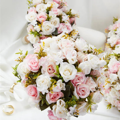 Bouquet Mariée en Roses de Soie