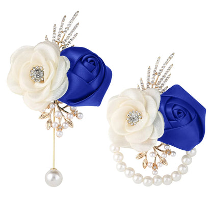 Corsage Poignet Mariage et Boutonnière Assortie