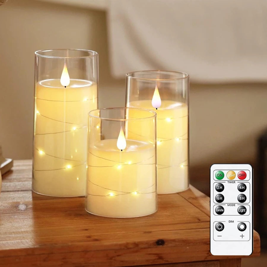 Bougies LED à Télécommande Mariage