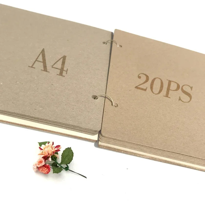 Livre d'Or Mariage Bois Champêtre Cadre Photo