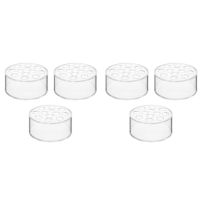 Lot de 6 vases ronds transparents — vue 3