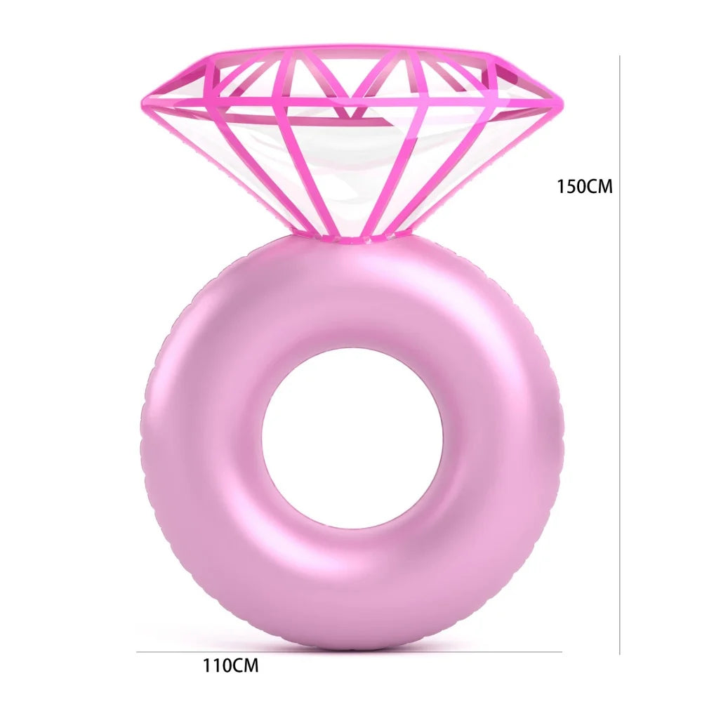 Bouée gonflable bague diamant EVJF