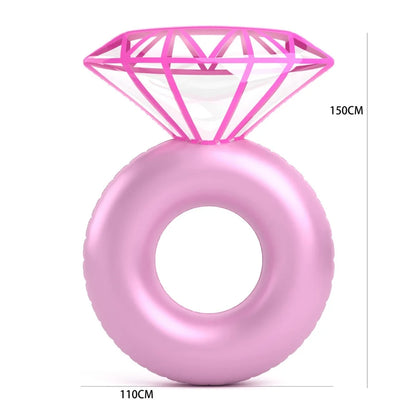 Bouée gonflable bague diamant EVJF