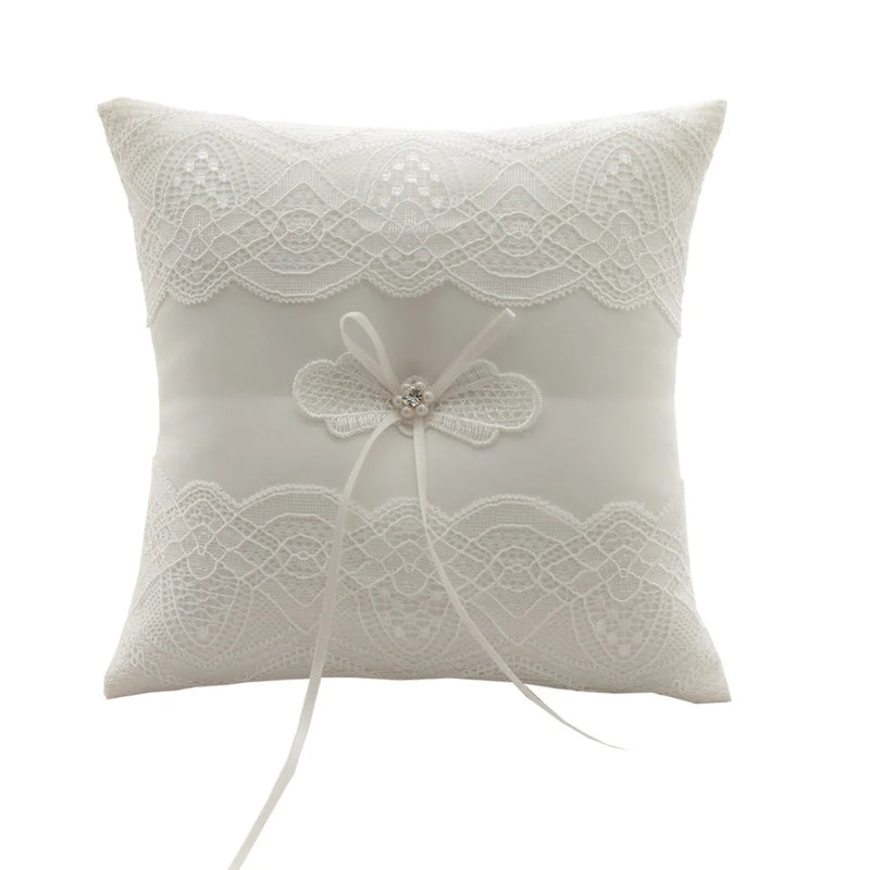 Coussin alliance poche brodée rubans — vue 4