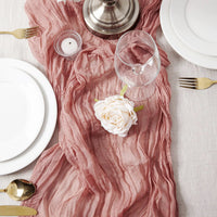 Chemin de Table Mariage en Gaze Froissée — vue 8