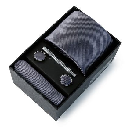 Coffret Cravate Mariage Unie avec Pince — vue 13
