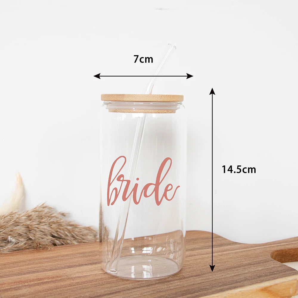 Verre EVJF future mariée avec paille