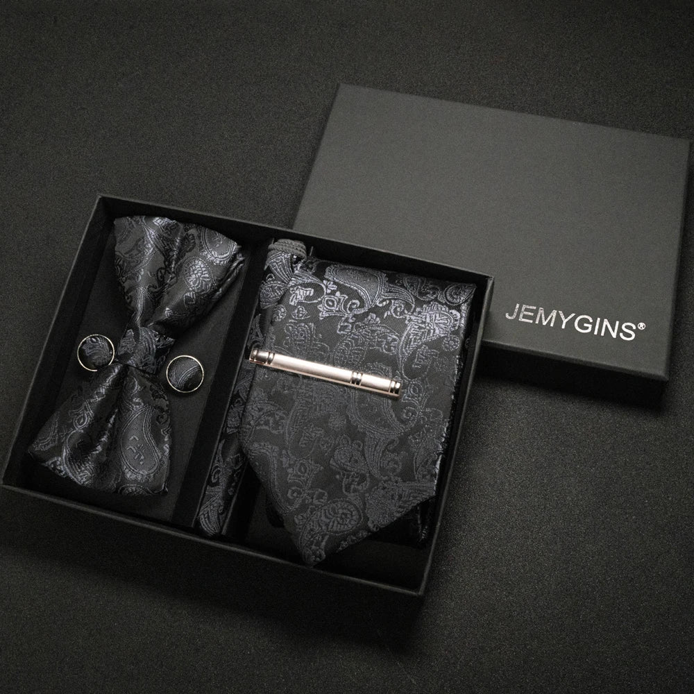 Coffret Cravate Mariage Motif Cachemire