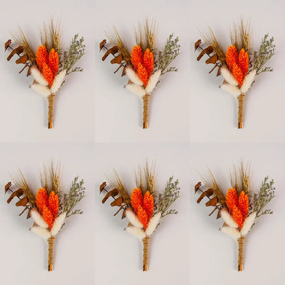 Lot de 6 boutonnières fleurs séchées — vue 12