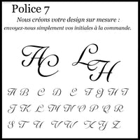 Boutons de Manchette Mariage Gravés Initiales — vue 12