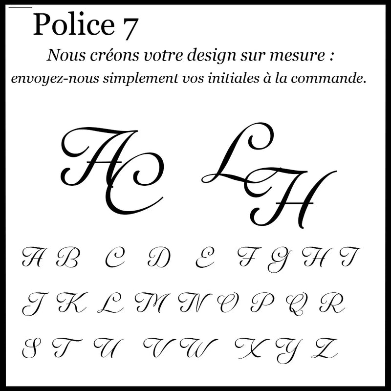 Boutons de Manchette Mariage Gravés Initiales — vue 12