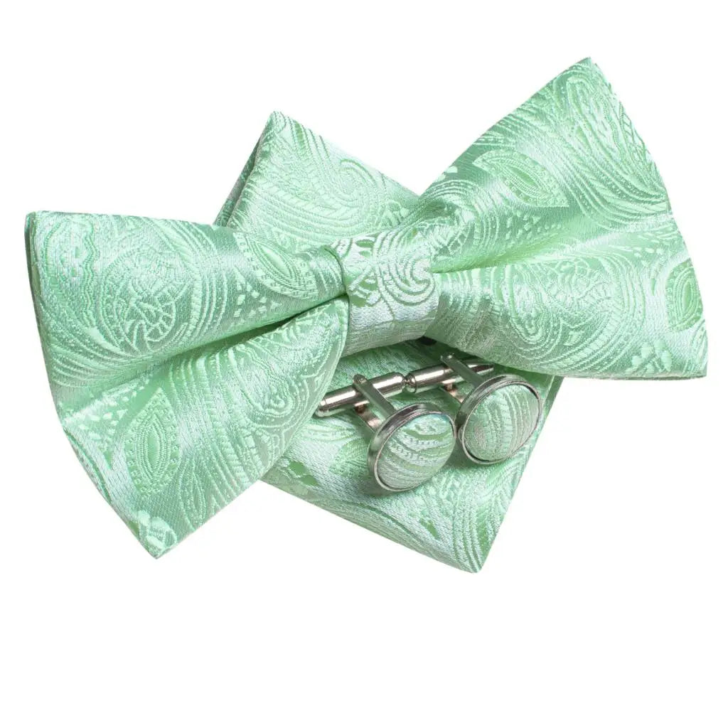 Coffret nœud papillon mariage homme vert