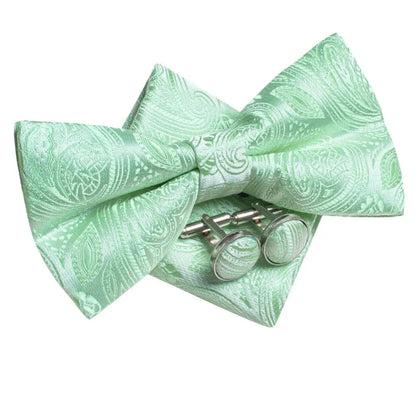 Coffret nœud papillon mariage homme vert