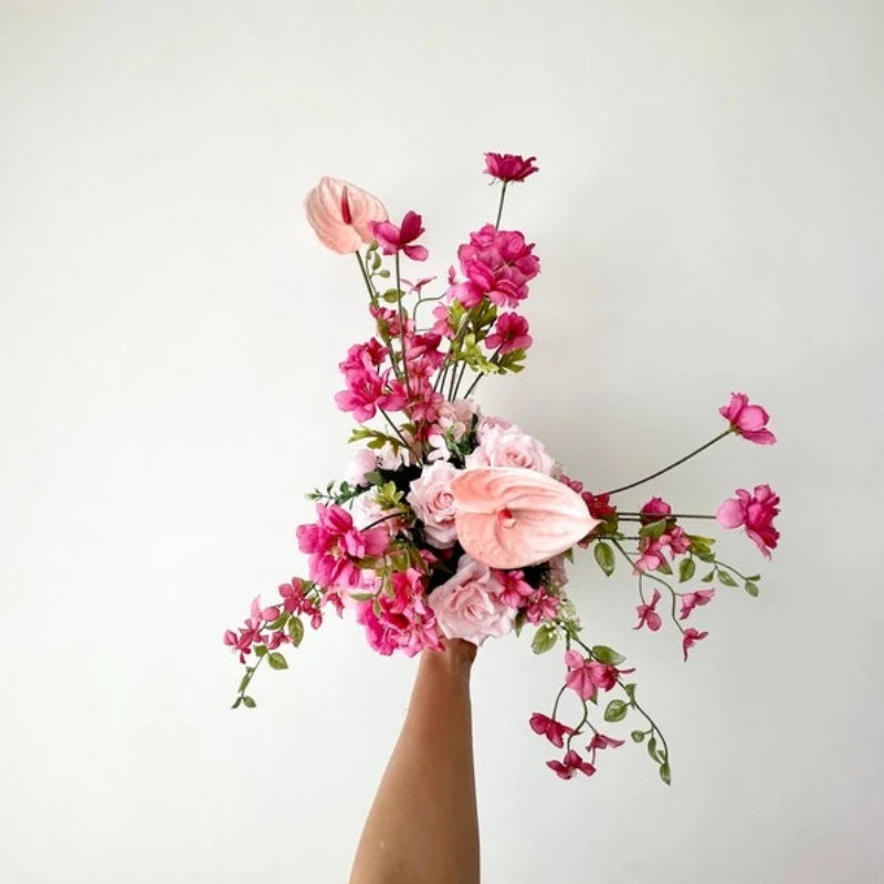 Composition Florale Arche Mariage Rose Poudré — vue 3
