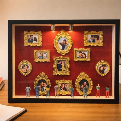 Boîte Souvenir Mariage Vitrine Miniature