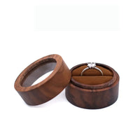 Écrin alliance rond bois noyer — vue 8