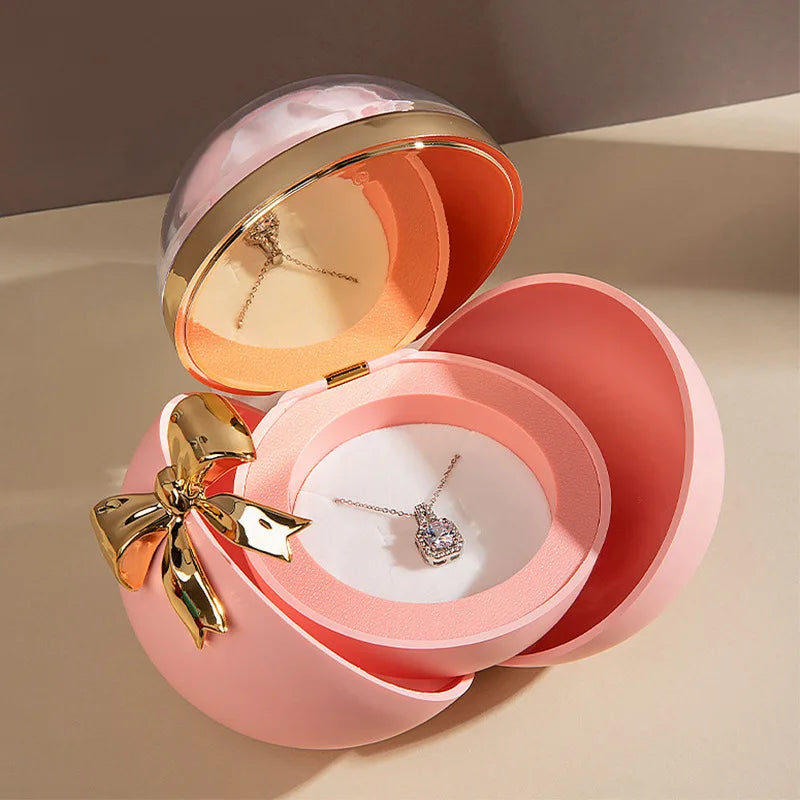 Boîte bague boule rose éternelle — vue 4