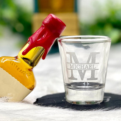 Verre à shooter gravé cadeau témoin — vue 2