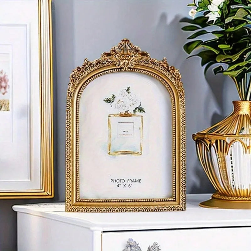 Cadre Photo Mariage Baroque Doré