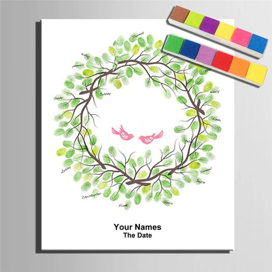 Grand Arbre à Empreintes Mariage Original