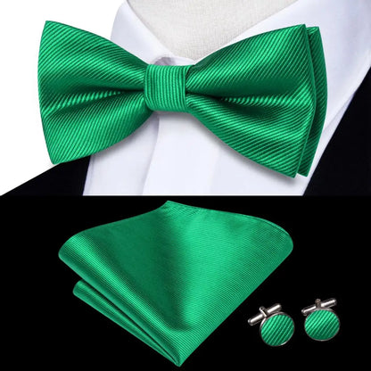 Coffret nœud papillon mariage homme vert