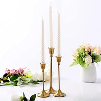 Bougeoir Mariage Métal Lot de 3 Chandeliers — vue 5
