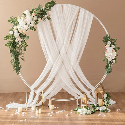 Voilage Arche Mariage Mousseline Fluide