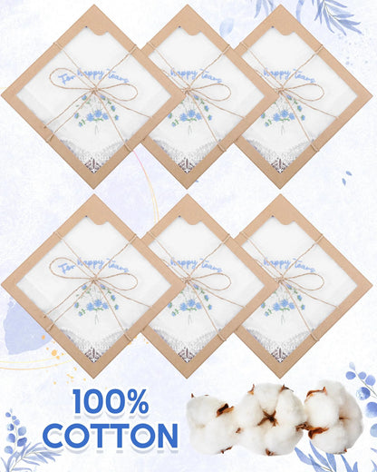 Mouchoirs Brodés en Coton Mariage