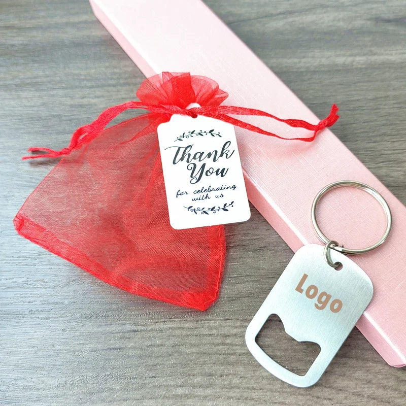 Cadeau Invité Mariage Porte-clés Décapsuleur Personnalisé