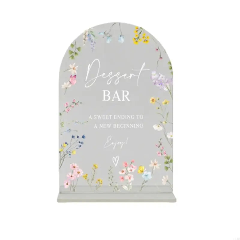 Panneau Dessert Mariage Acrylique Transparent