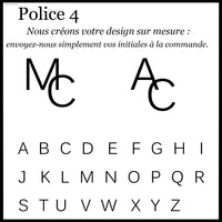 Boutons de Manchette Mariage Gravés Initiales — vue 7