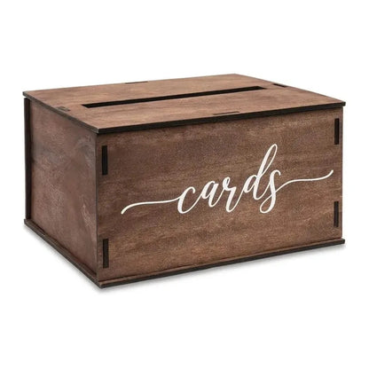 Urne Mariage Bois avec Fente à Cartes