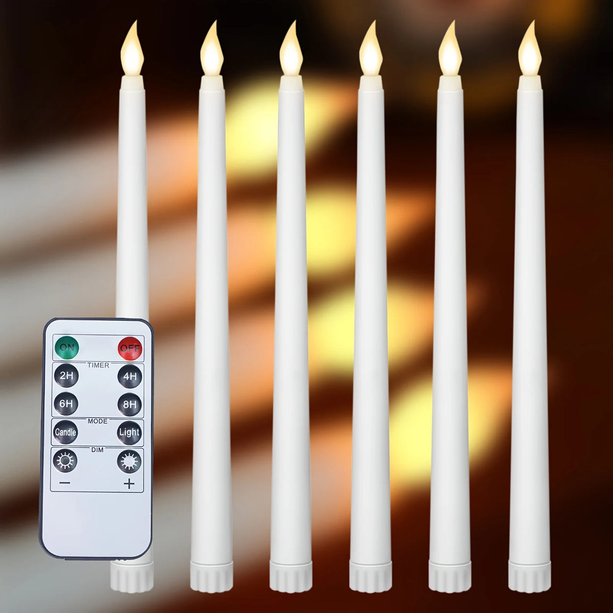 Bougies LED Mariage Lot de 6